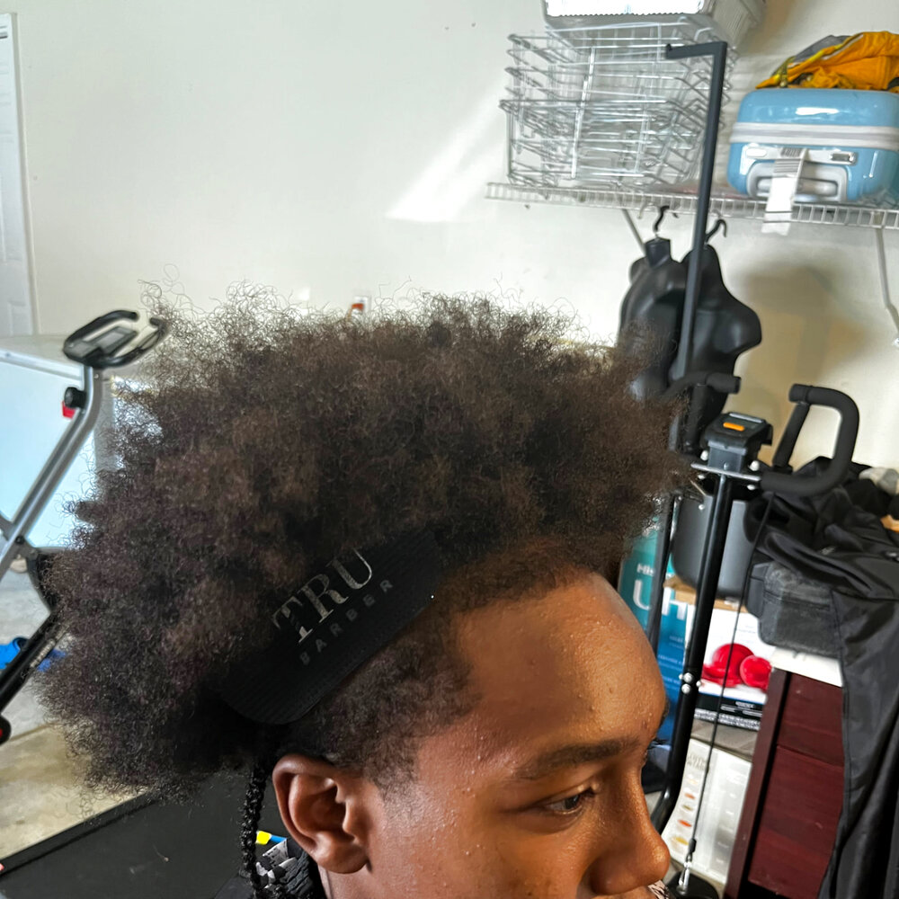 Natural Blowout at J-Blends Barbershop