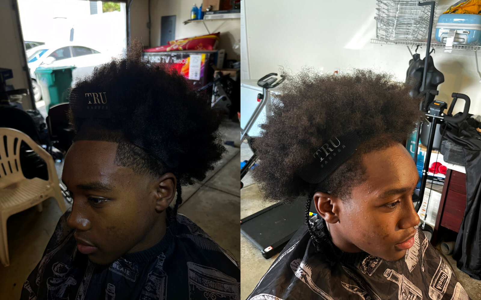 Before & After at J-Blends Barbershop